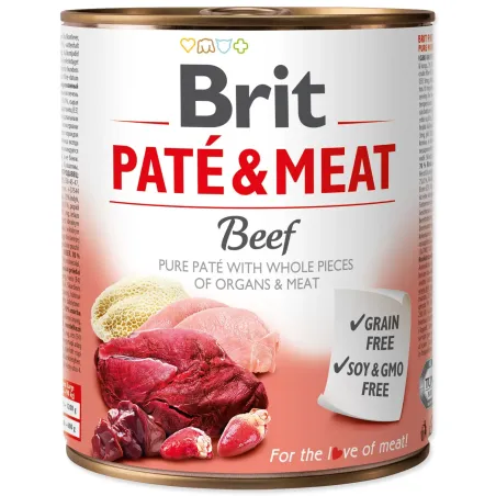 Konzerva Brit Paté & Meat hovädzie 800g