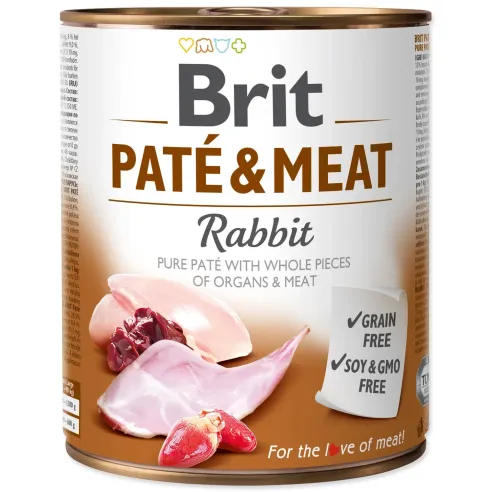 Konzerva Brit Paté & Meat králik 800g