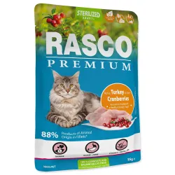 Rasco Premium Sterilized pulyka áfonyával 85g