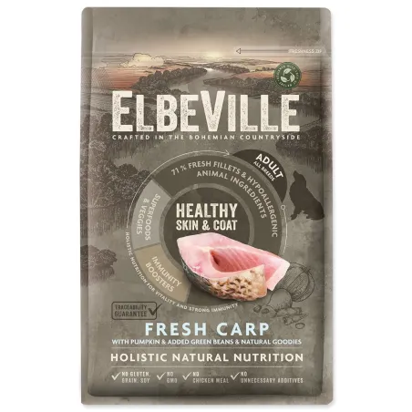 Krmivo ELBEVILLE Adult All Breeds Healthy Skin and Coat Fresh Carp 4kg