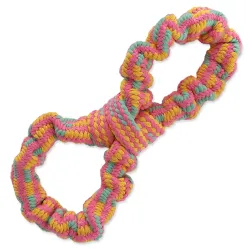 Dog Fantasy játék húzógumi nyolcas színes minta 1, 25cm