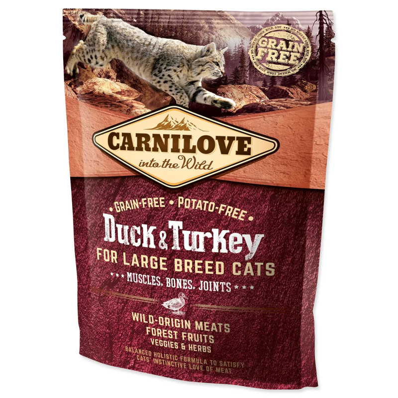 Carnilove Large Breed macskáknak izmok, csontok, ízületek kacsával és pulykával 0,4kg