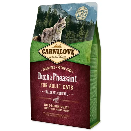 Krmivo Carnilove Adult Cats Hairball Control Duck & Pheasant 2kg