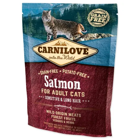 Krmivo Carnilove Adult Cats sensitive & Long Hair Salmon 0,4kg