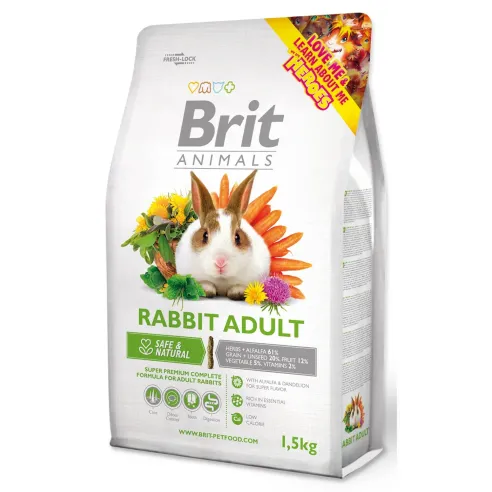 Krmivo Brit Animals Adult Complete králik 1,5kg