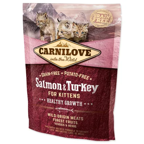 Krmivo Carnilove Kitten Healthy Growth Salmon & Turkey 0,4kg