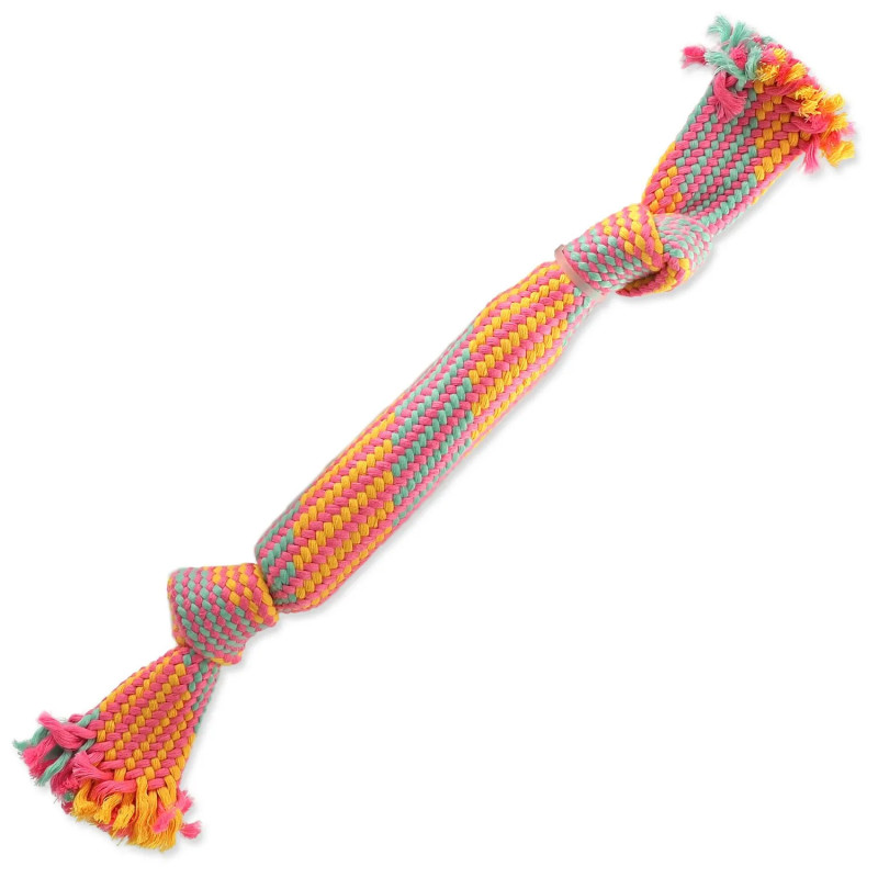 Dog Fantasy húzó játék hanggal, színes minta 1, 2 csomó 40cm