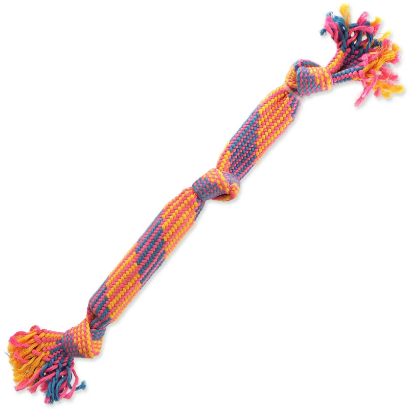 Dog Fantasy színes, hangot adó húzójáték, 3 csomós kialakítás, 53 cm