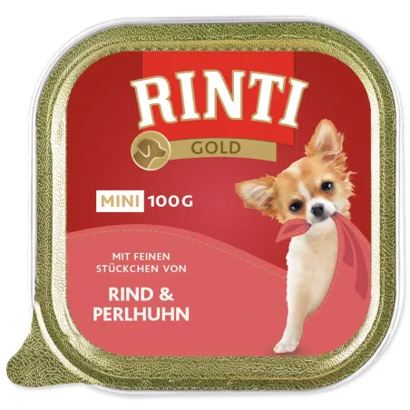 Rinti Gold Adult Mini marha és gyöngytyúk 100g