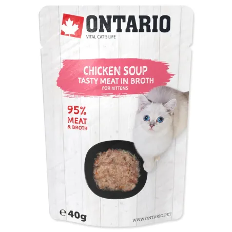 Ontario Kitten csirkehúsos leves 40g
