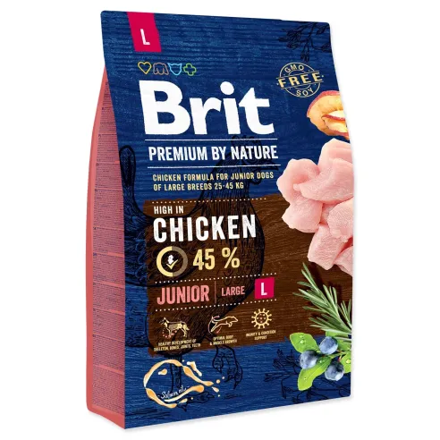 Krmivo Brit Premium by Nature Junior L 3kg