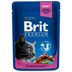 Brit Premium Cat alutasak csirke és pulyka 100g
