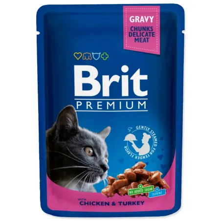 Brit Premium Cat alutasak csirke és pulyka 100g