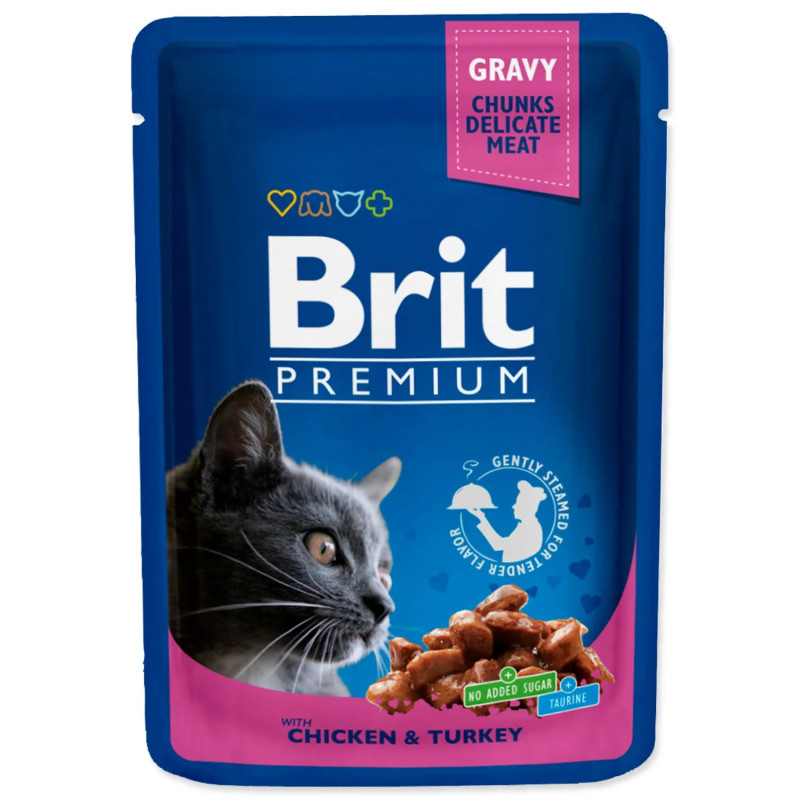 Brit Premium Cat alutasak csirke és pulyka 100g
