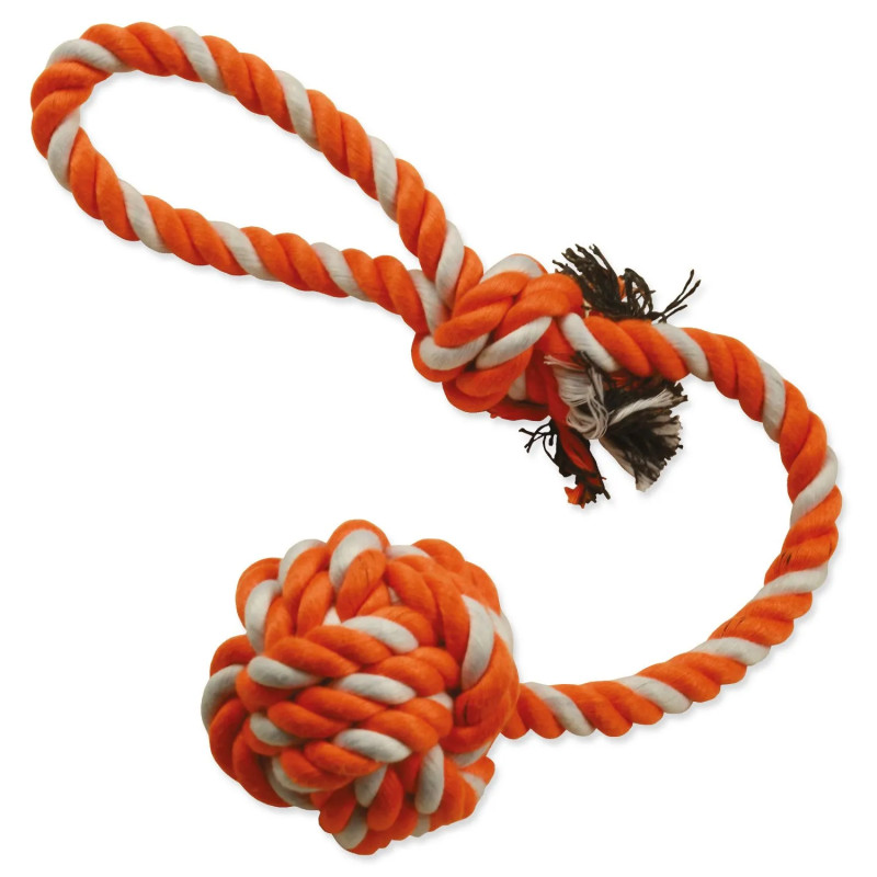 Dog Fantasy játék húzogatós dobálós narancs-fehér 45cm