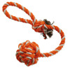 Dog Fantasy játék húzogatós dobálós narancs-fehér 45cm