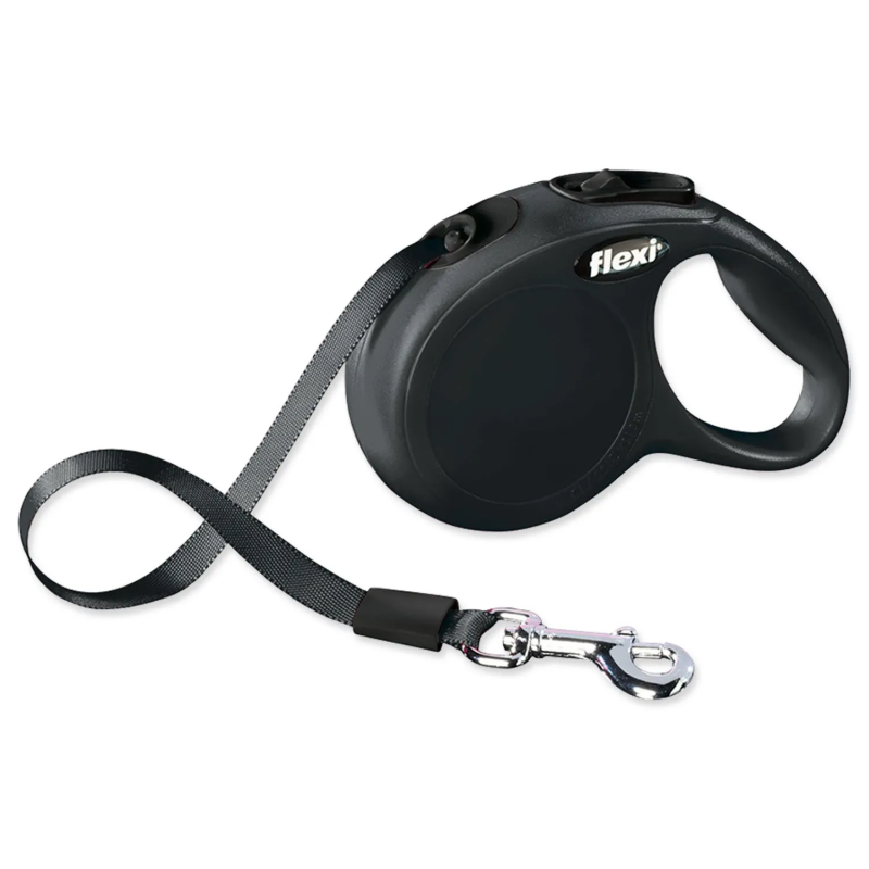 Flexi Classic New szalag póráz XS fekete 3m