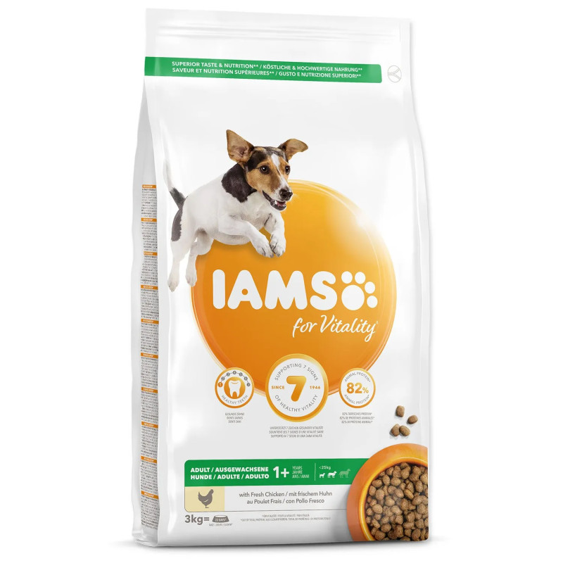 IAMS Dog Adult Small & Medium Chicken 3kg kutyatáp