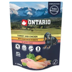 Ontario pulykás és csirkés alutasak zöldségekkel, húslevesben 300g