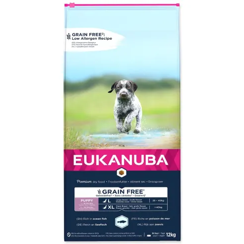 Krmivo EUKANUBA Puppy & Junior Large & Giant Grain Free Ocean Fish 12kg