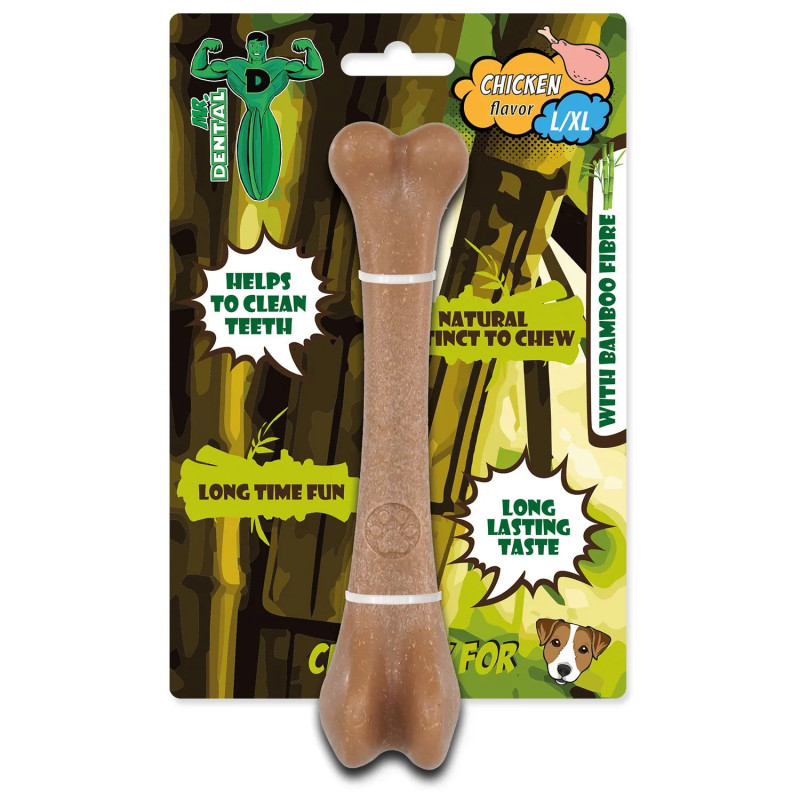 Mr. Dental Bambone csont rágójáték csirke ízű L/XL