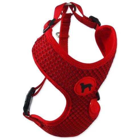 Postroj Active Dog Mellow S červený 1,5x35-47cm