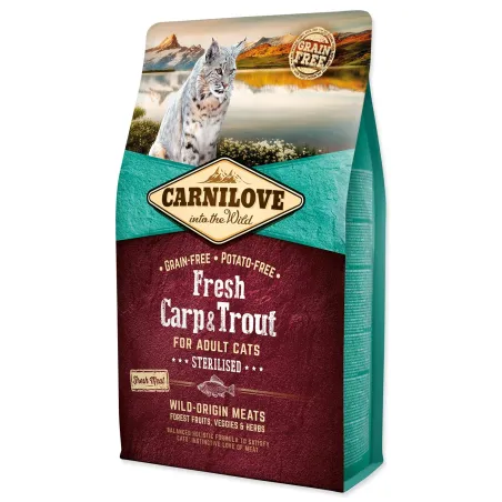 Krmivo Carnilove Cat Fresh Sterilized Carp & Trout 2kg