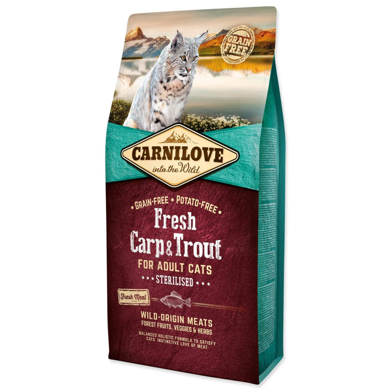 Carnilove Macskaeledel Fresh Sterilized Ponty & Pisztráng 6kg