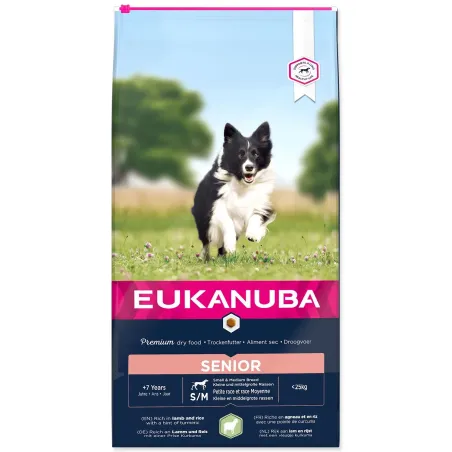 Krmivo EUKANUBA Senior Small & Medium Lamb 12kg