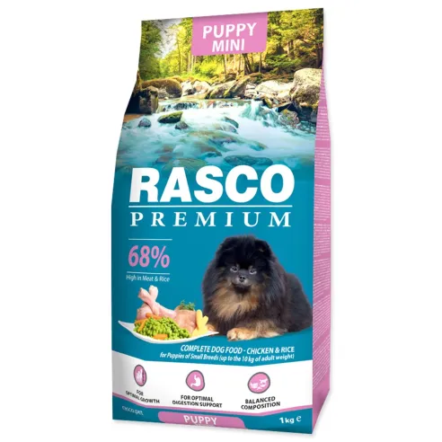 Rasco Premium Puppy Mini csirke rizzsel 1kg