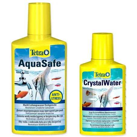 Prípravok Tetra Aqua Safe 250ml+Tetra Crystal Water 100ml zadarmo