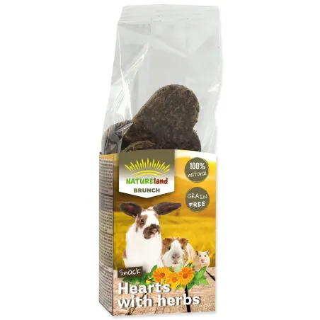 Pochúťka Nature Land Brunch srdiečka s bylinkami 105g