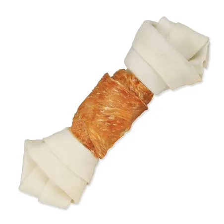 Trixie DentaFun csemege bivalybőr csont csirkehússal bevonva, 15cm 70g