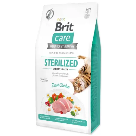 Krmivo Brit Care Cat Grain-Free Sterilized Urinary Health 7kg