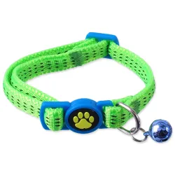 Magic Cat Nylon nyakörv XS lime 1x19-31cm
