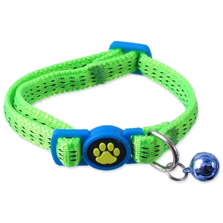 Magic Cat Nylon nyakörv XS lime 1x19-31cm