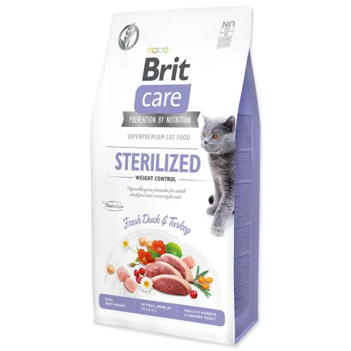 Krmivo Brit Care Cat Grain-Free Sterilized Weight Control 7kg