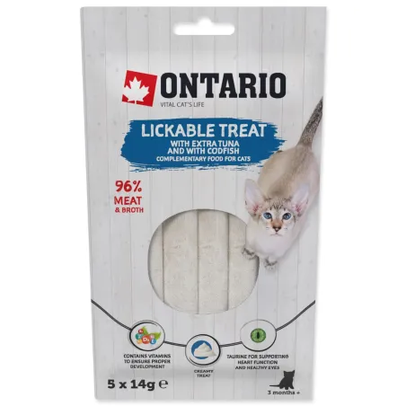 Ontario jutalomfalat nyalogatós extra tonhallal és tőkehallal 5x14g
