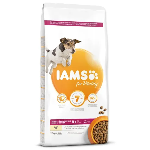 Krmivo IAMS Dog Senior Small & Medium Chicken 12kg