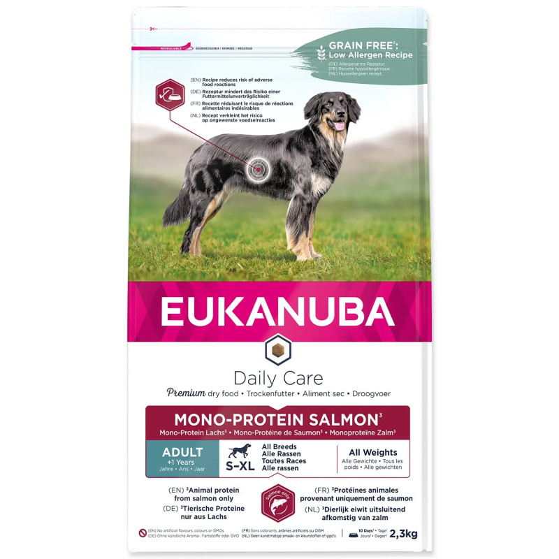EUKANUBA Daily Care Adult Mono Protein Lazac 2,3kg állateledel