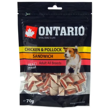 Ontario jutalomfalat csirke és tőkehal, szendvics 70g