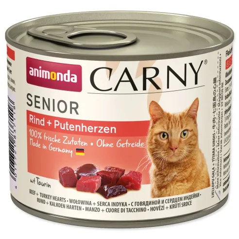 Animonda Carny Senior marha és pulykaszív konzerv 200g