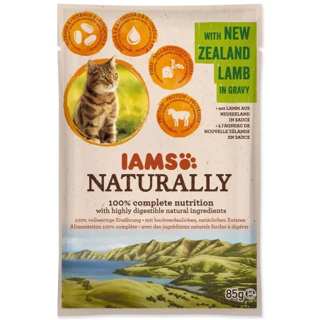 IAMS Naturally tasakos eledel bárányhússal szószban 85g