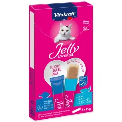 Vitakraft Jelly Lovers lazac és tőkehal jutalomfalat 6x15g