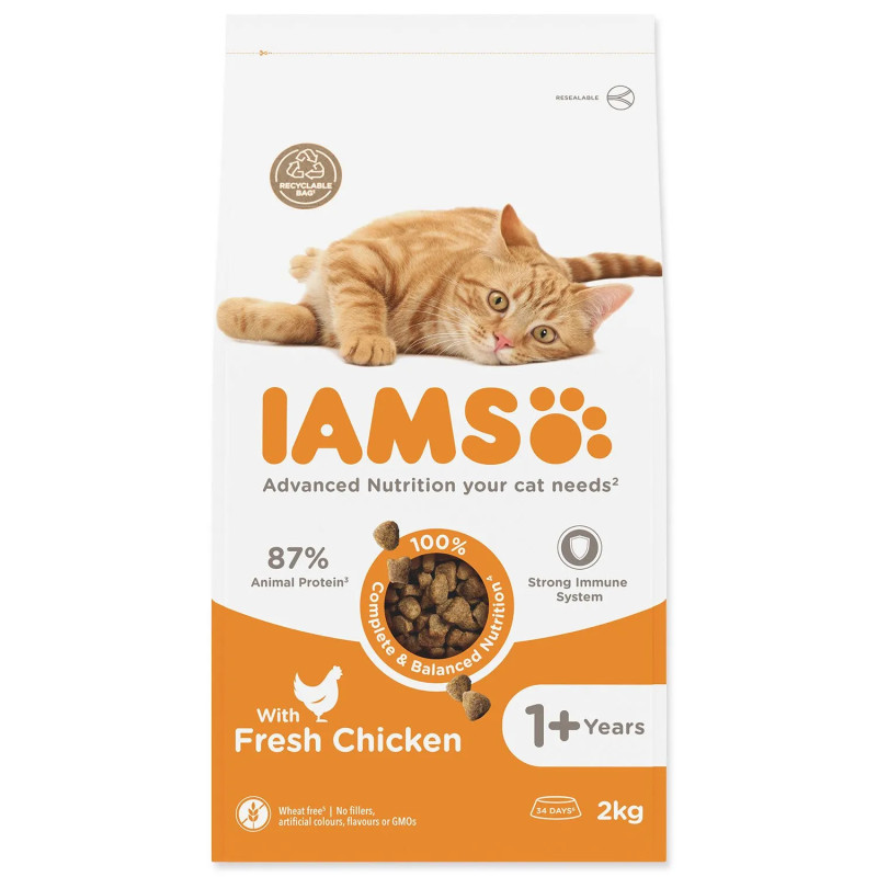 IAMS Cat Adult Chicken 2kg macskaeledel