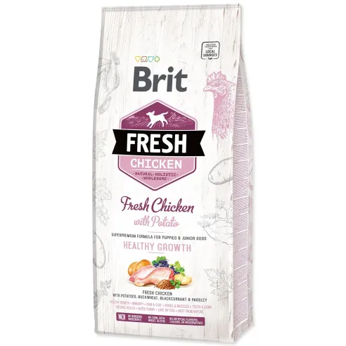 Krmivo Brit Fresh Chicken with Potato Puppy Healthy Growth 12kg