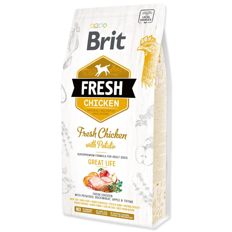 Brit Fresh Chicken with Potato Adult Great Life 2,5kg kutyatáp