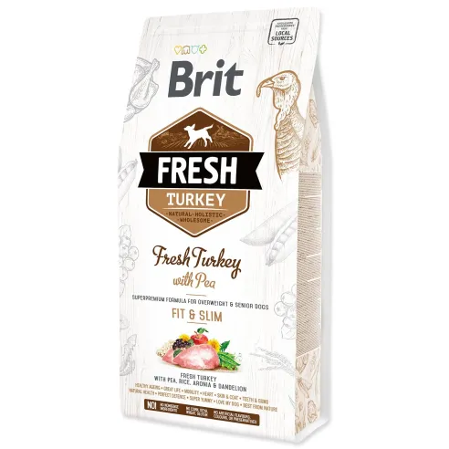 Krmivo Brit Fresh Turkey with Pea Light Fit & Slim 2,5kg