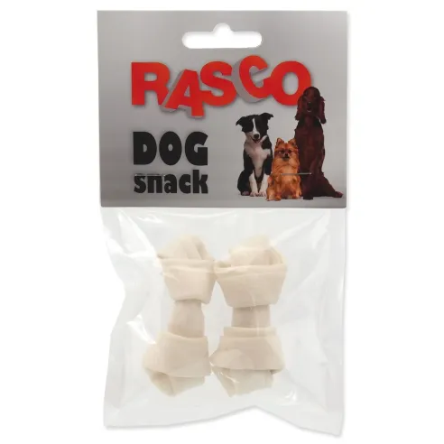 Rasco finomság fehér bivalycsont csomó 6,25cm 2db