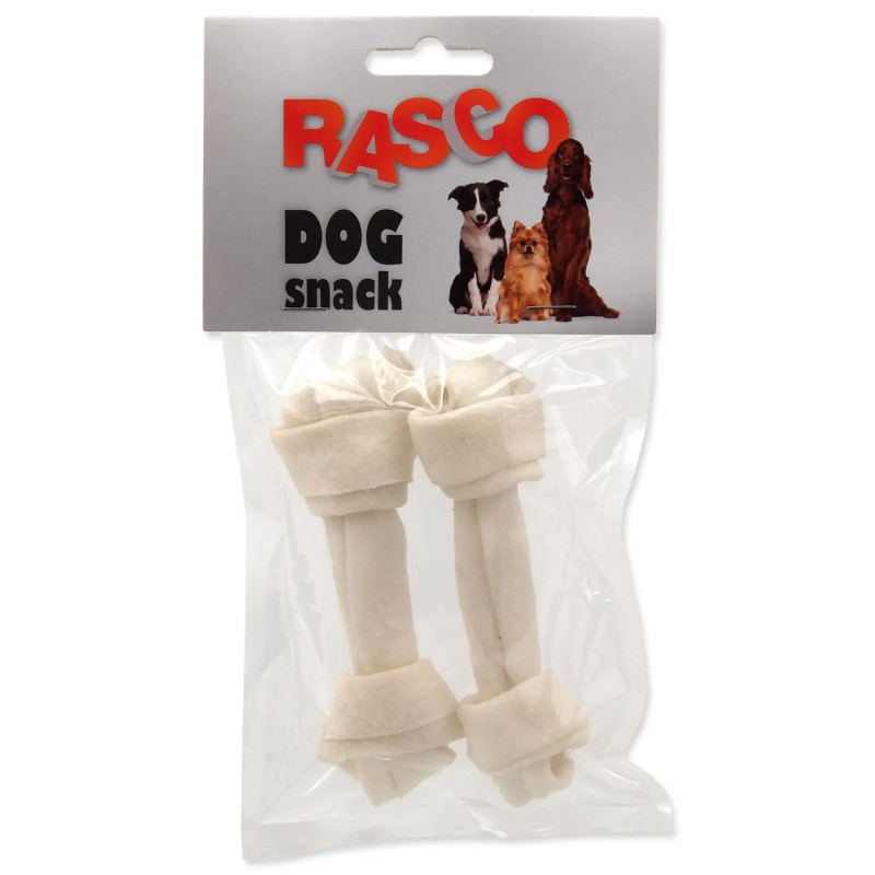 Rasco fehér bivalybőr csomó 11cm 2db